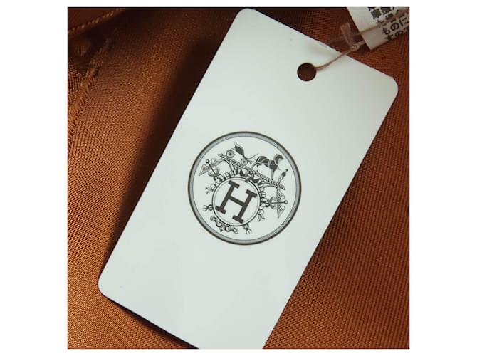 Hermès Basco in cotone Hermes Saint Honor Serie Beige - vista 12