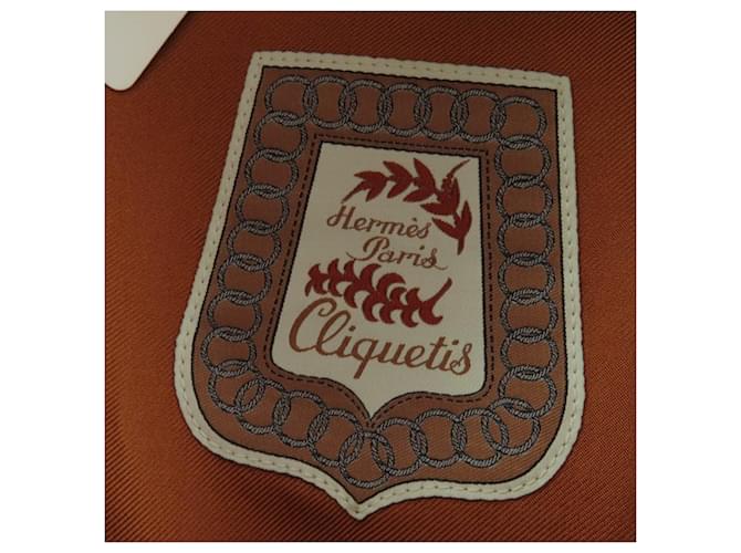 Hermès Basco in cotone Hermes Saint Honor Serie Beige - vista 7