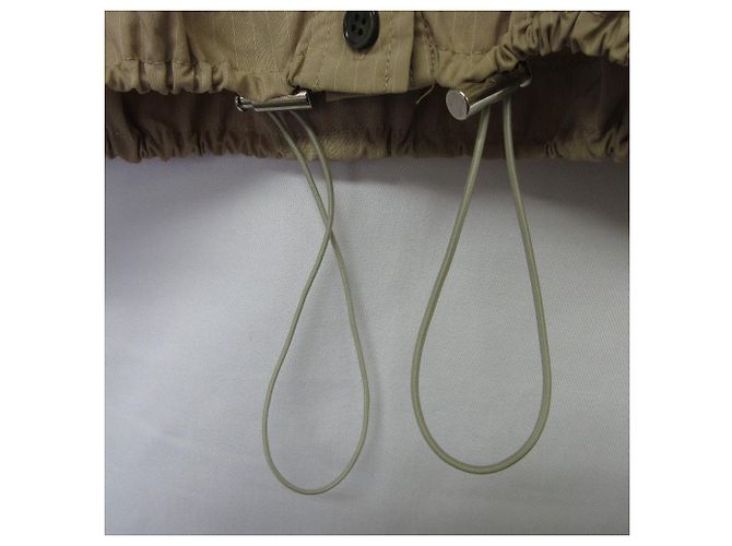 Autre Marque Camicia corta con coulisse a righe MAISON SPECIAL Beige - vista 4