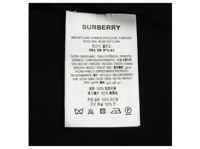 Burberry Viscose-Kleid Schwarz - Ansicht 4
