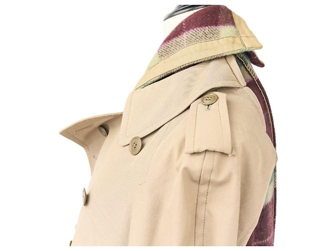 Autre Marque Abrigo Check Docking de Comme des Garçons Roja Beige - vista 11