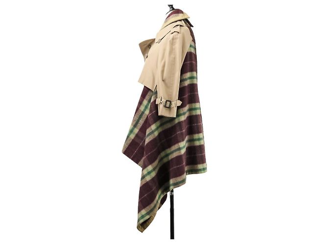 Autre Marque Abrigo Check Docking de Comme des Garçons Roja Beige - vista 4