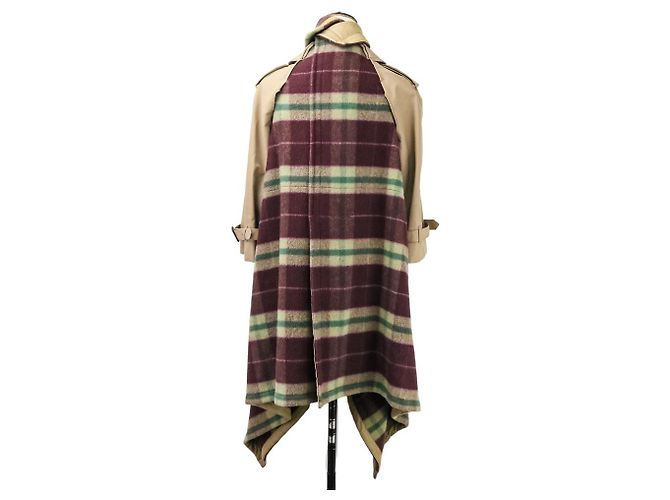 Autre Marque Abrigo Check Docking de Comme des Garçons Roja Beige - vista 5