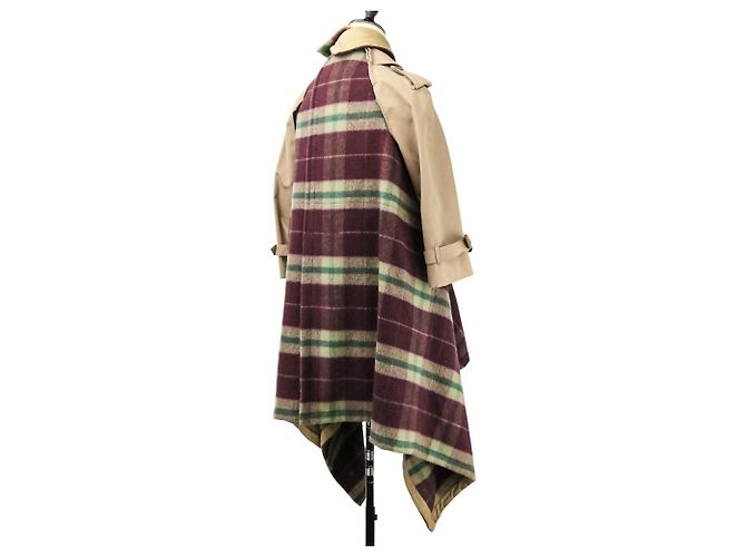 Autre Marque Abrigo Check Docking de Comme des Garçons Roja Beige - vista 6