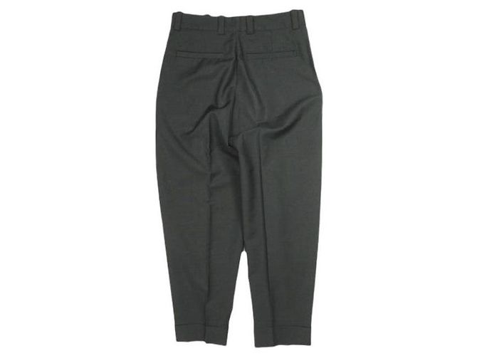 Pantaloni a gamba affusolata Acne Studios 1P in lana e mohair Nero - vista 2