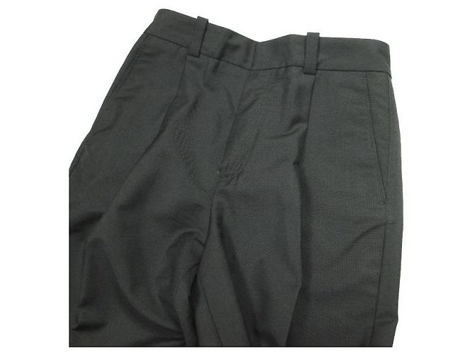 Pantaloni a gamba affusolata Acne Studios 1P in lana e mohair Nero - vista 4