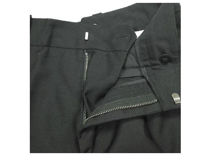Pantaloni a gamba affusolata Acne Studios 1P in lana e mohair Nero - vista 5