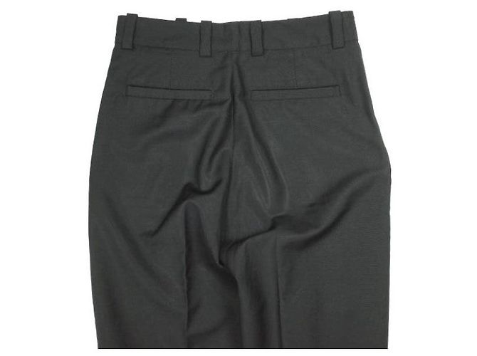 Pantaloni a gamba affusolata Acne Studios 1P in lana e mohair Nero - vista 6