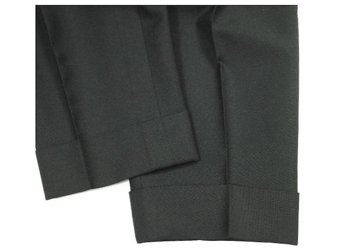 Pantaloni a gamba affusolata Acne Studios 1P in lana e mohair Nero - vista 7