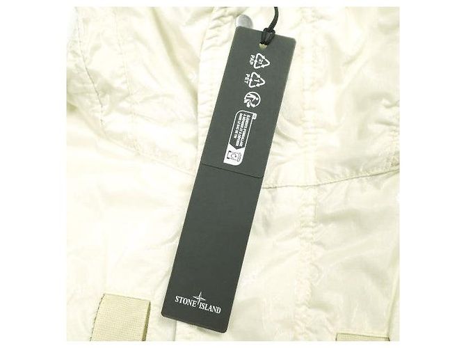 Giacca con cappuccio Stone Island NYLON PANAMA WITH NEW SILK LIGHT Beige - vista 4
