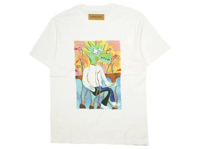 Camiseta de algodón Louis Vuitton LV Friend Blanco - vista 2
