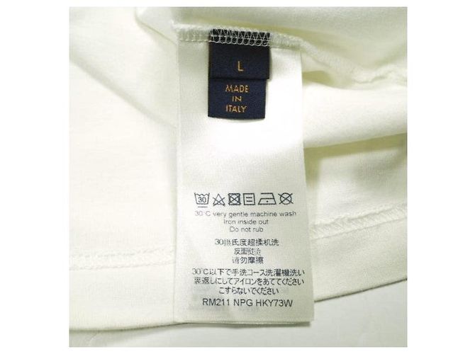 Camiseta de algodón Louis Vuitton LV Friend Blanco - vista 7