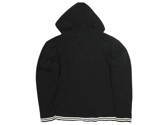 Autre Marque PHINGERIN CORDY KNIT MEXPARKA Pullover in Poliestere e Cotone Nero - vista 2