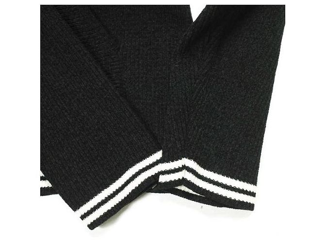Autre Marque PHINGERIN CORDY KNIT MEXPARKA Pullover in Poliestere e Cotone Nero - vista 5