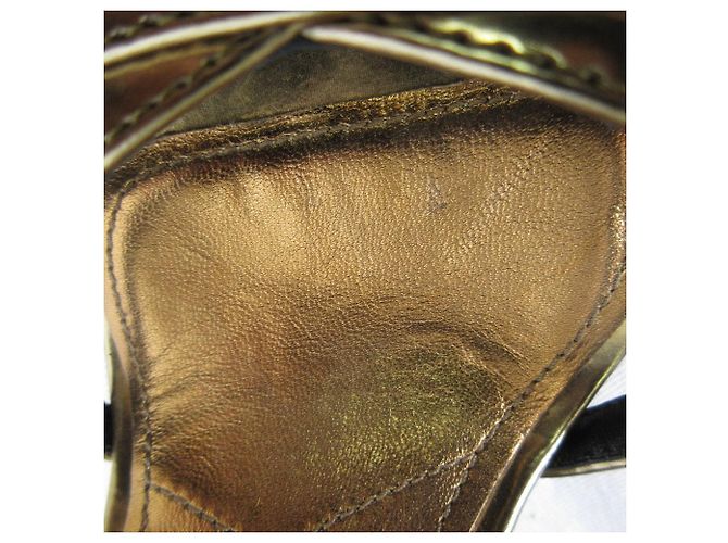 Prada Ledersandalen Golden - vista 19