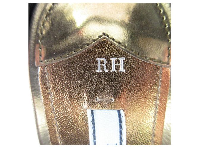 Prada Ledersandalen Golden - vista 7