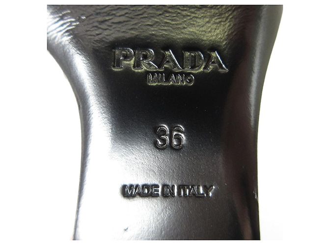 Prada Ledersandalen Golden - vista 8
