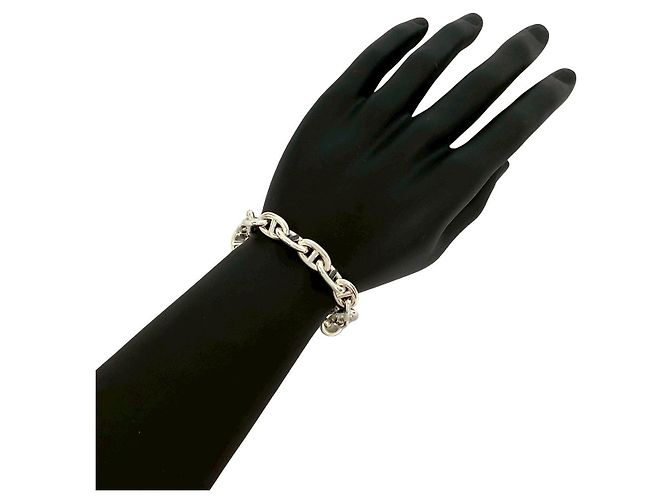 Hermès Bracciale Hermes Chaine dAncre MM Argento - vista 2