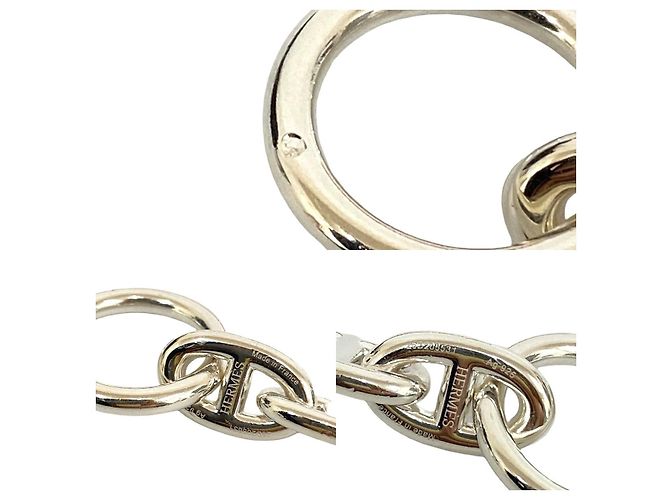 Hermès Bracciale Hermes Chaine dAncre MM Argento - vista 3