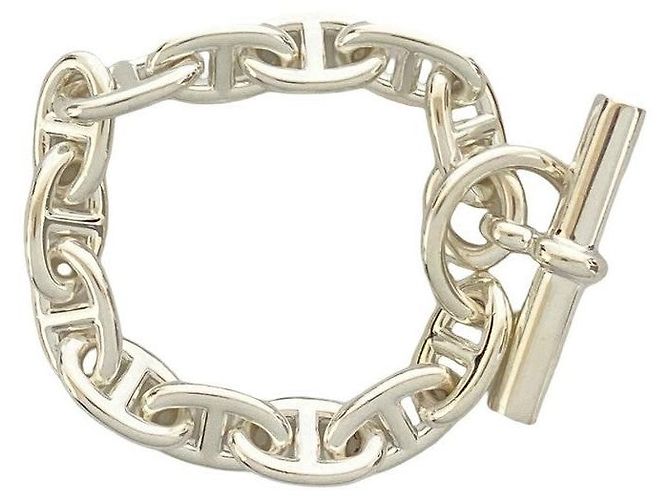 Hermès Bracciale Hermes Chaine dAncre MM Argento - vista 4