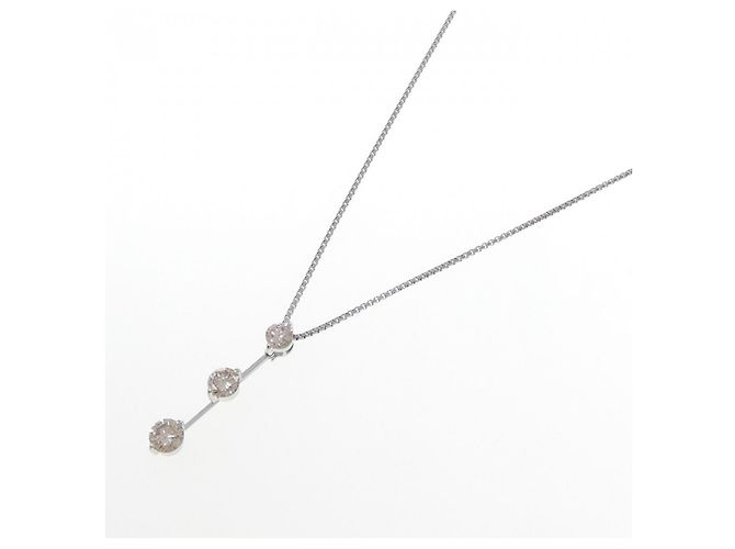 Autre Marque Collana con Diamanti Pt900/Pt850 Argento - vista 2