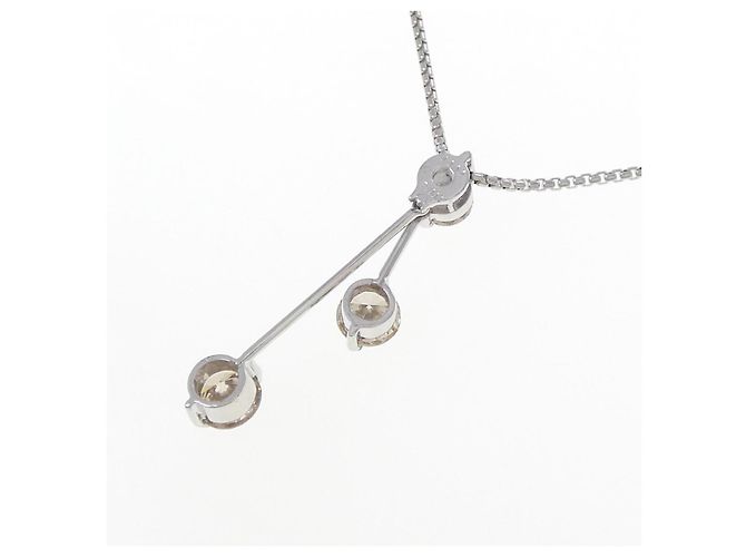 Autre Marque Collana con Diamanti Pt900/Pt850 Argento - vista 4