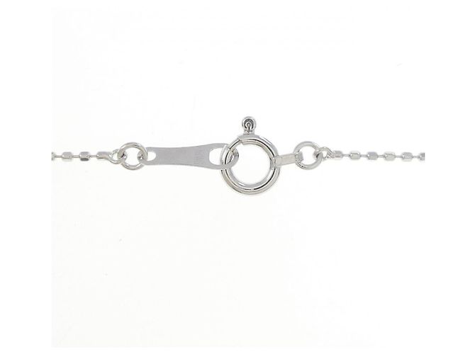 Autre Marque Collana Cross Diamond in Au750 Argento - vista 5