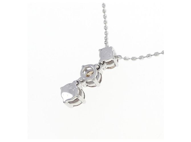Autre Marque Collier en diamant Au750 Argenté - vue 4
