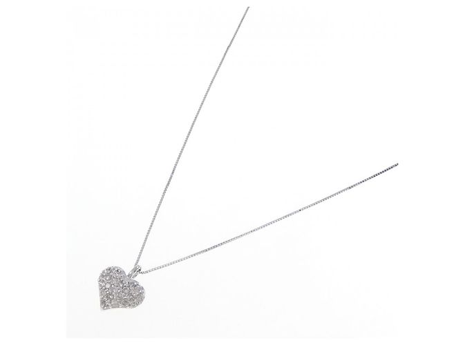 Autre Marque Collana in oro bianco Au750 e diamanti Argento - vista 2