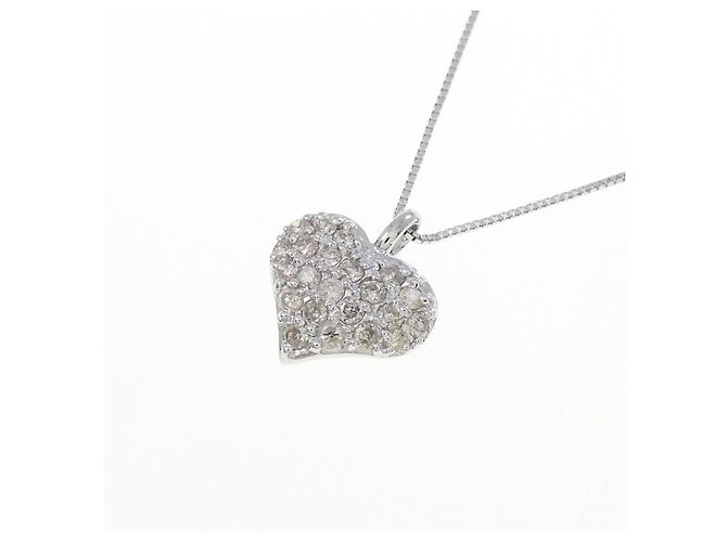 Autre Marque Collana in oro bianco Au750 e diamanti Argento - vista 3