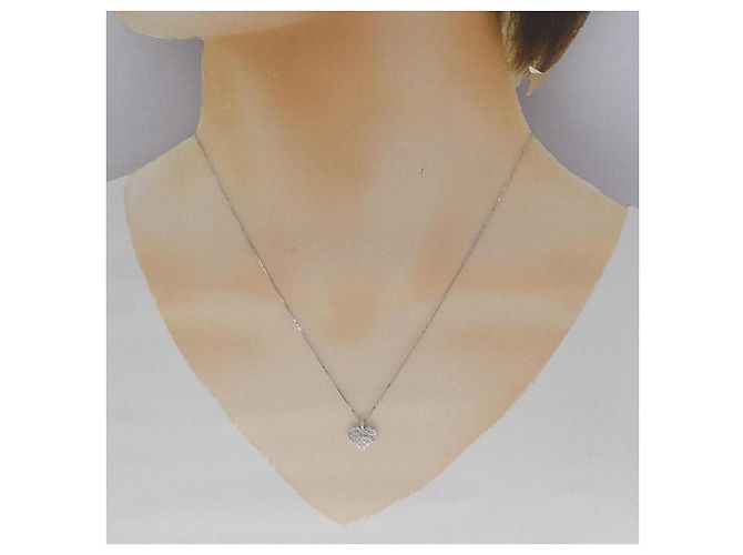 Autre Marque Collana in oro bianco Au750 e diamanti Argento - vista 6