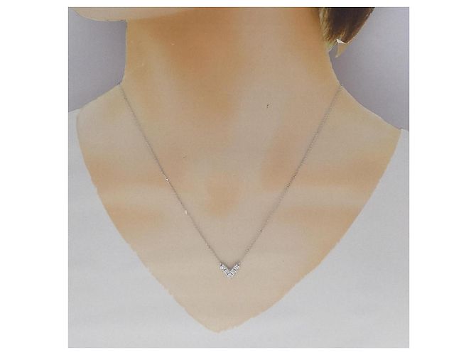 Autre Marque Collana con Diamanti Au750 Argento - vista 6
