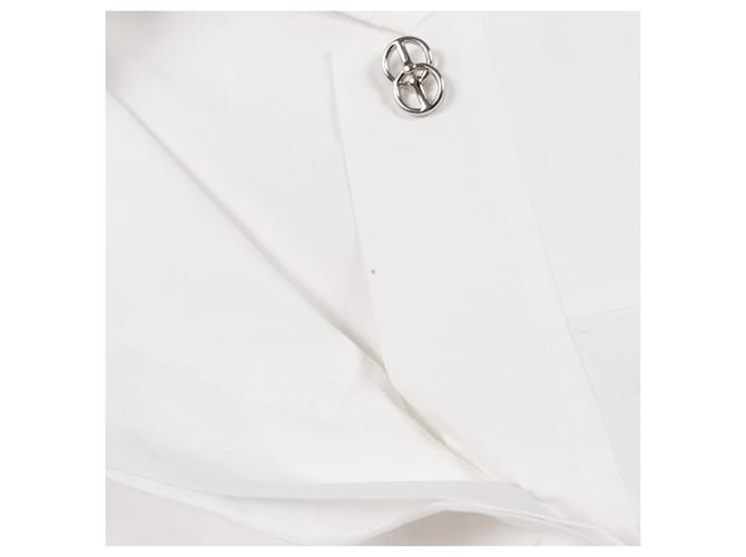 Hermès Vestido de algodón Hermes Blanco - vista 14