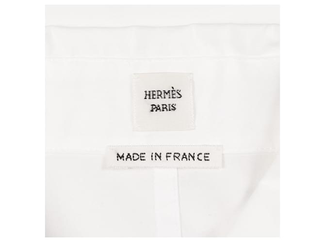 Hermès Vestido de algodón Hermes Blanco - vista 6
