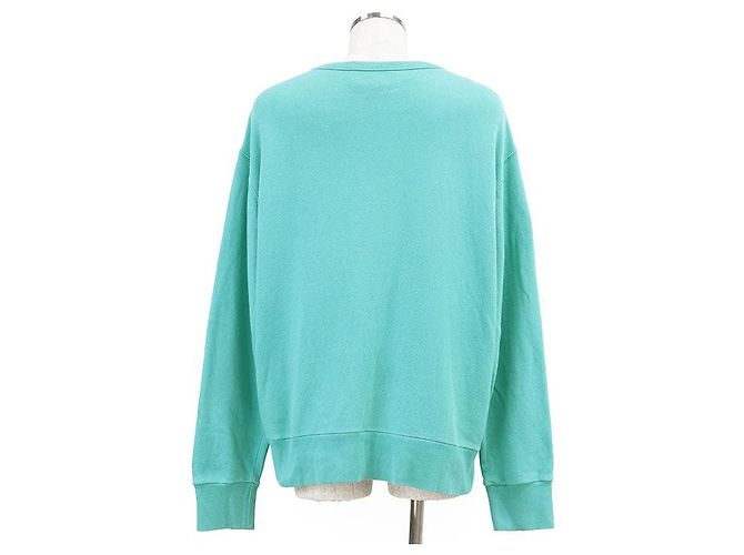 Gucci BLIND FOR LOVE GG Logo Baumwoll-Sweatshirt Blau Türkis - Ansicht 7