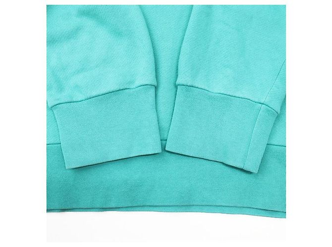Gucci BLIND FOR LOVE GG Logo Baumwoll-Sweatshirt Blau Türkis - Ansicht 9