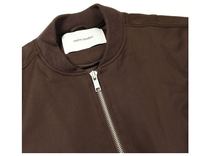Autre Marque Chaqueta de lana Entire Studios CROPPED BROAD BOMBER SUITING Castaño - vista 7