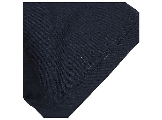 Hermès Camiseta de algodón con parche de piel de cordero Hermes Azul - vista 3