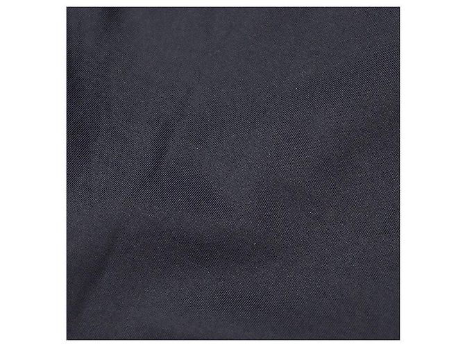 Hermès Camiseta de algodón con parche de piel de cordero Hermes Azul - vista 4