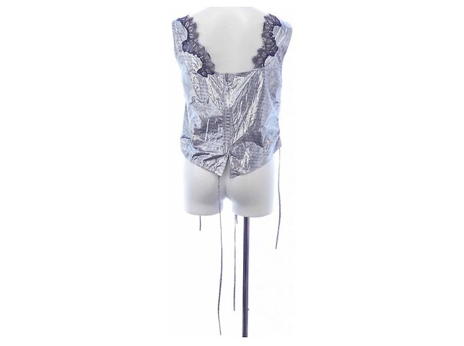 Autre Marque Top Irene Plata Azul marino - vista 2