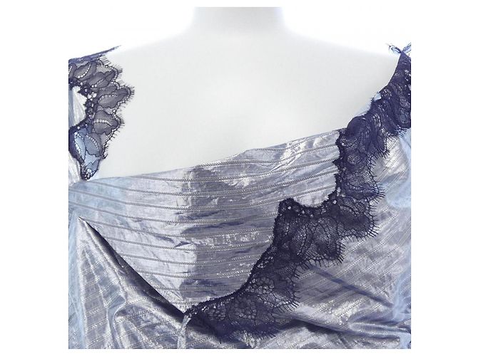 Autre Marque Top Irene Plata Azul marino - vista 5
