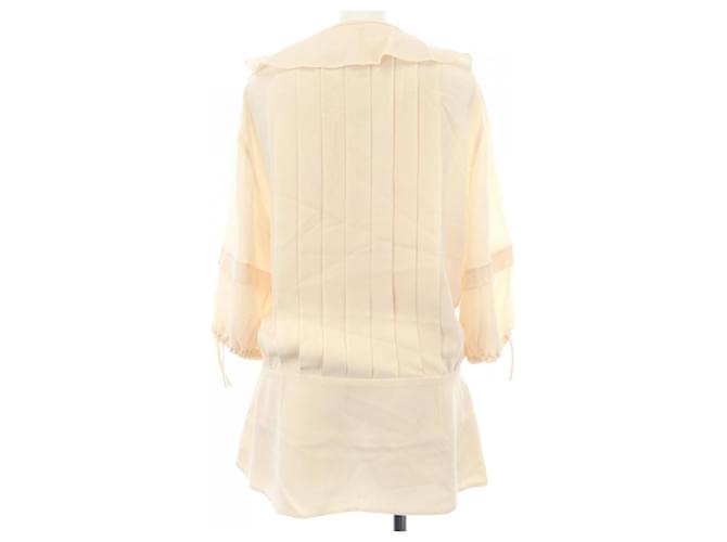 Timeless Top de seda Chanel Beige - vista 2