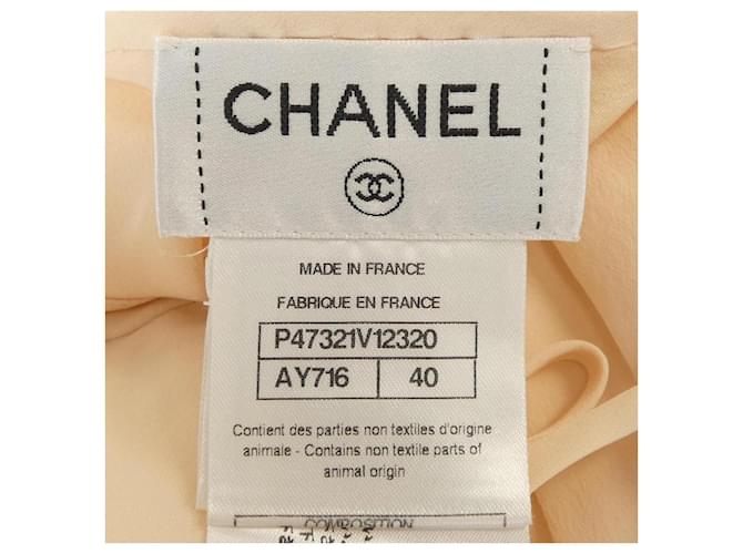 Timeless Top de seda Chanel Beige - vista 4