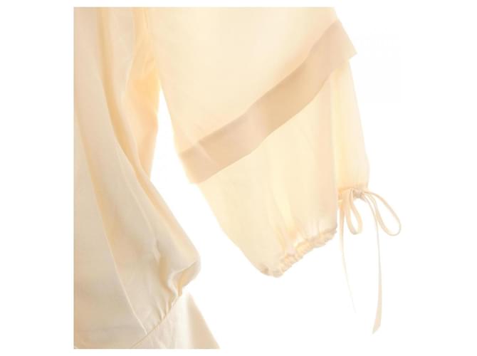 Timeless Top de seda Chanel Beige - vista 6