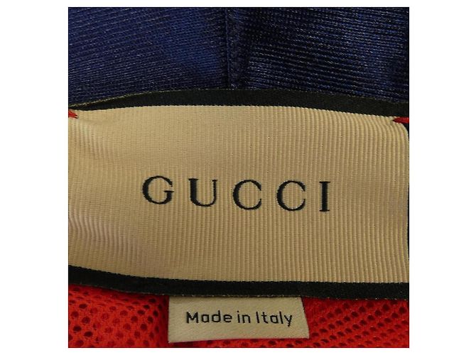 Gucci Logo Patch Shiny Jersey Hoodie Rot - Ansicht 5