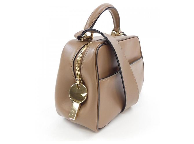 Mini borsa in pelle Valextra Serie S Marrone - vista 2