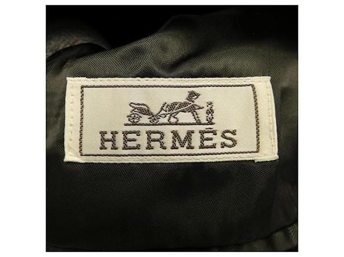 Hermès Abrigo de lana Hermes Castaño - vista 4