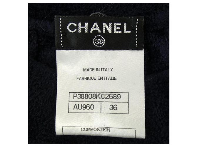 Timeless Chanel Kleid Blau Marineblau - Ansicht 4