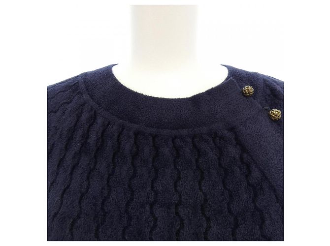 Timeless Chanel Kleid Blau Marineblau - Ansicht 5