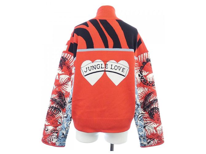 Hermès Giacca HERMES JUNGLE LOVE Nero Bianco Rosso Blu - vista 2